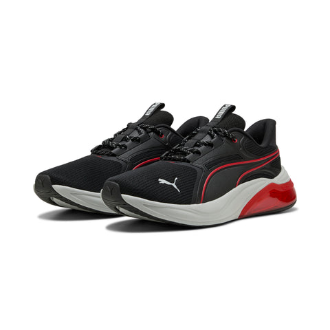 PUMA cell thrill dash sneakers unisex in black and for all time red