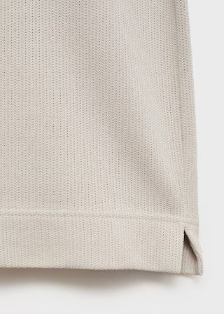 Mango t-shirt algarvet in Ice - D0