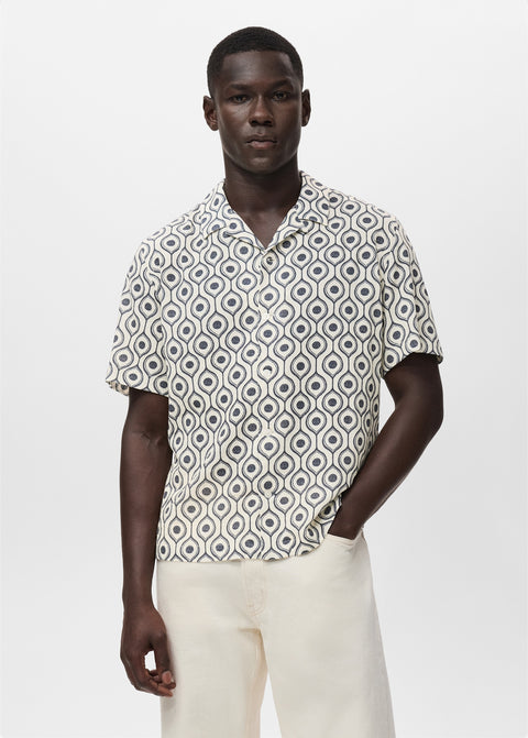 Mango shirt beech in navy