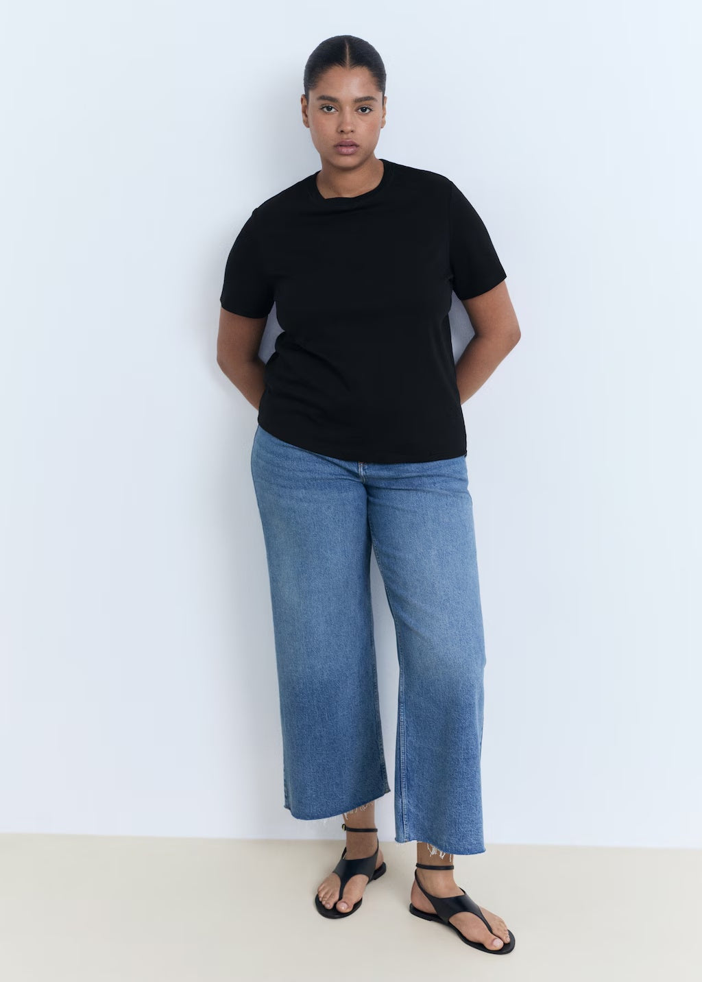 Mango t-shirt rita in Black - D3