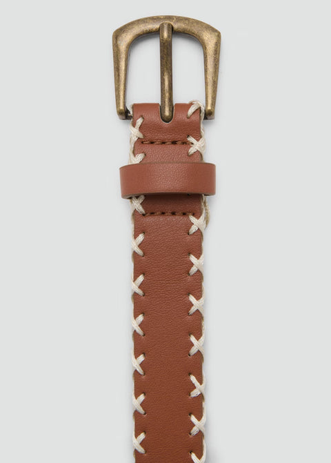Mango belt cruz in camel
