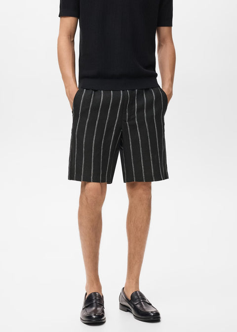 Mango bermudas banarea in anthracite