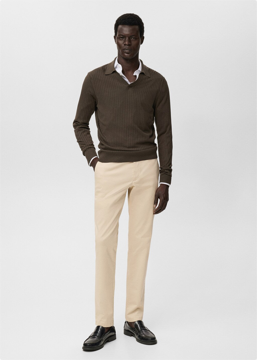Mango trousers barna in Raw - 99999999_01
