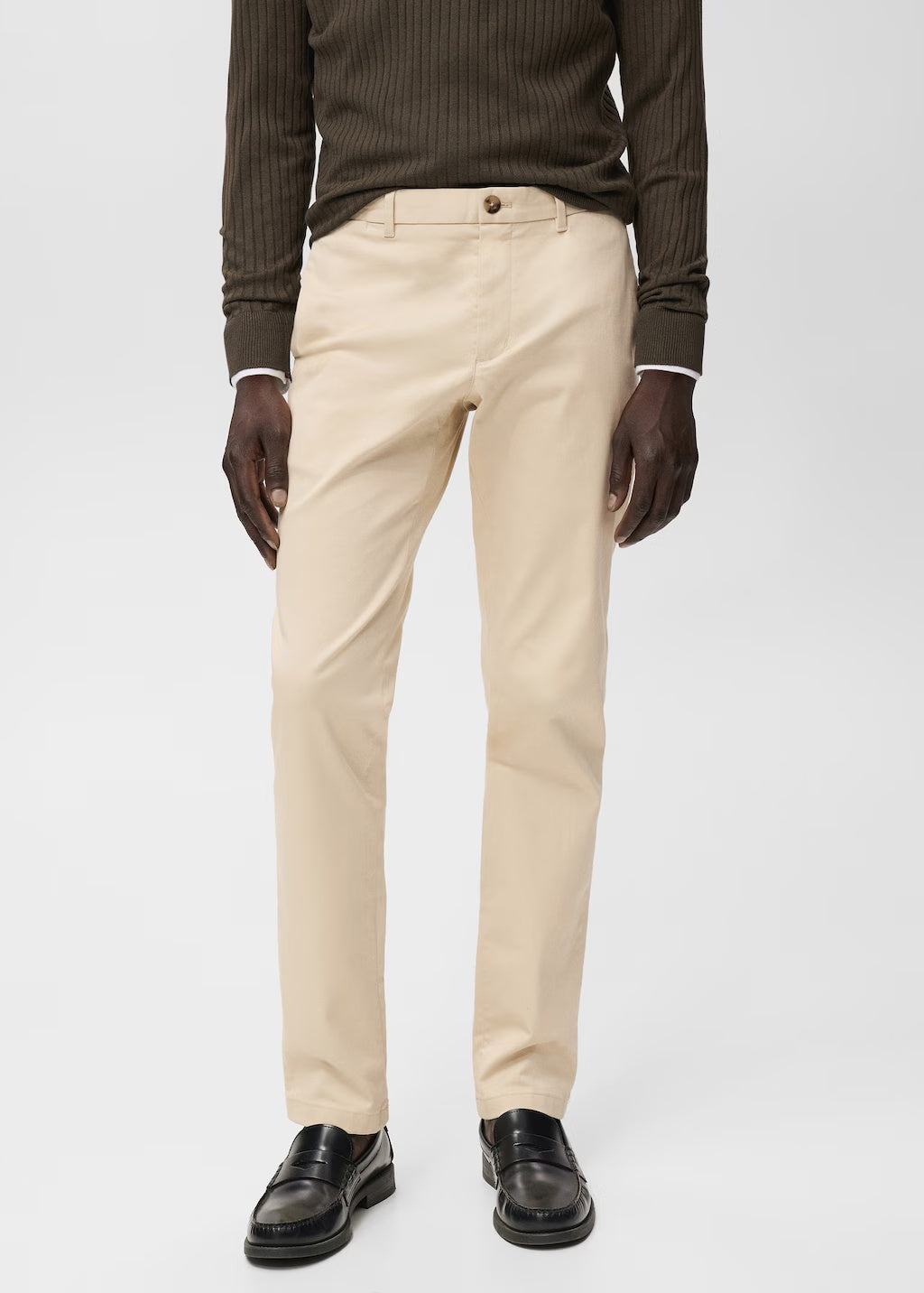 Mango trousers barna in Raw