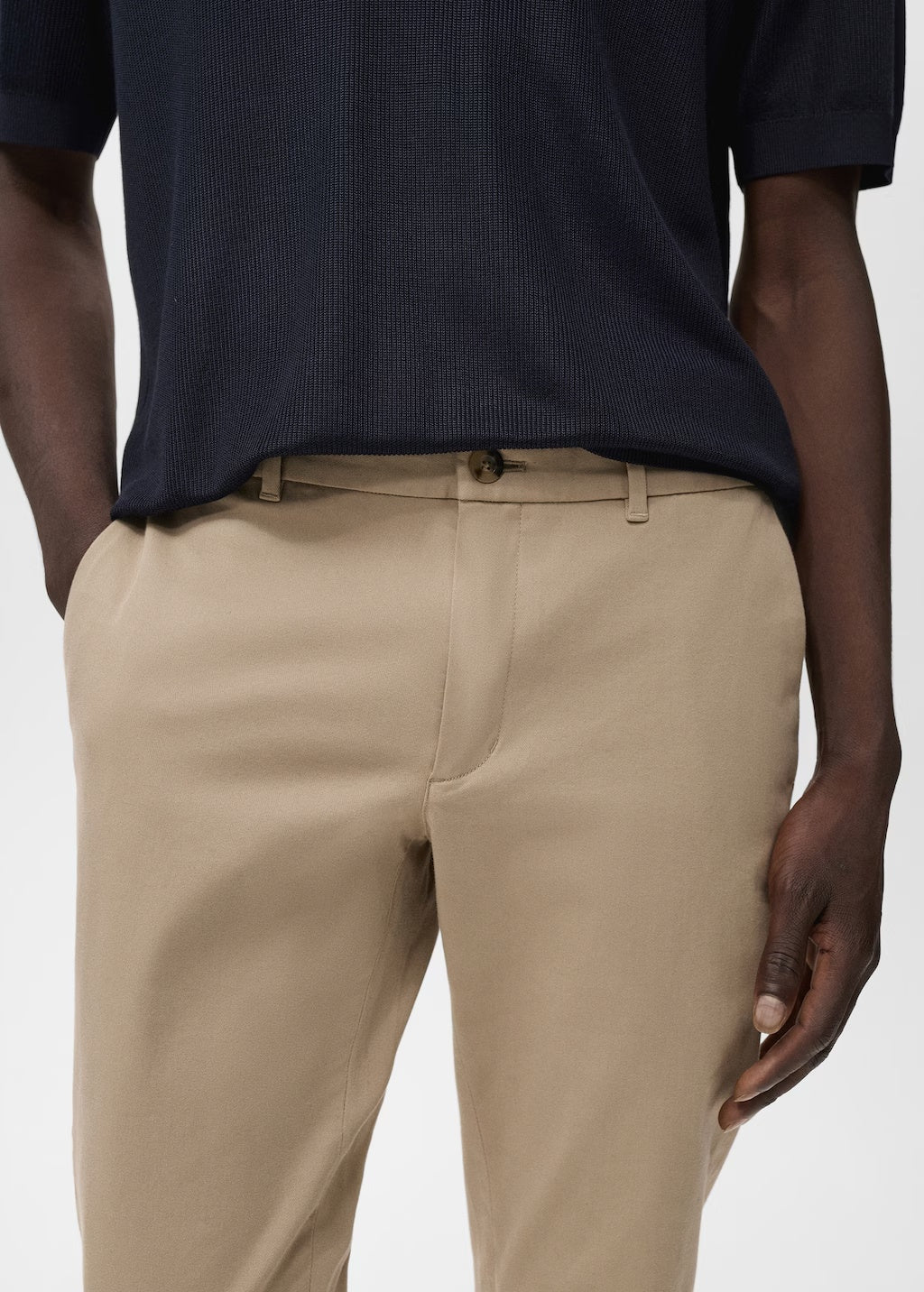 Mango trousers barna in Beige - D1