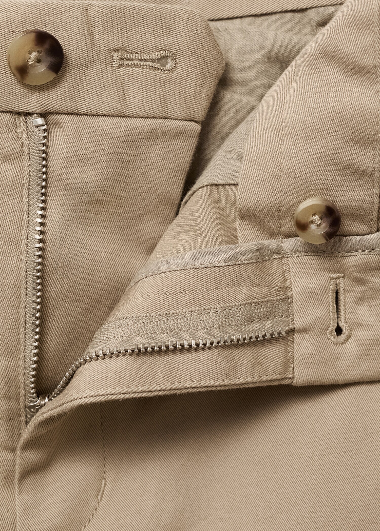 Mango trousers barna in Beige - D8