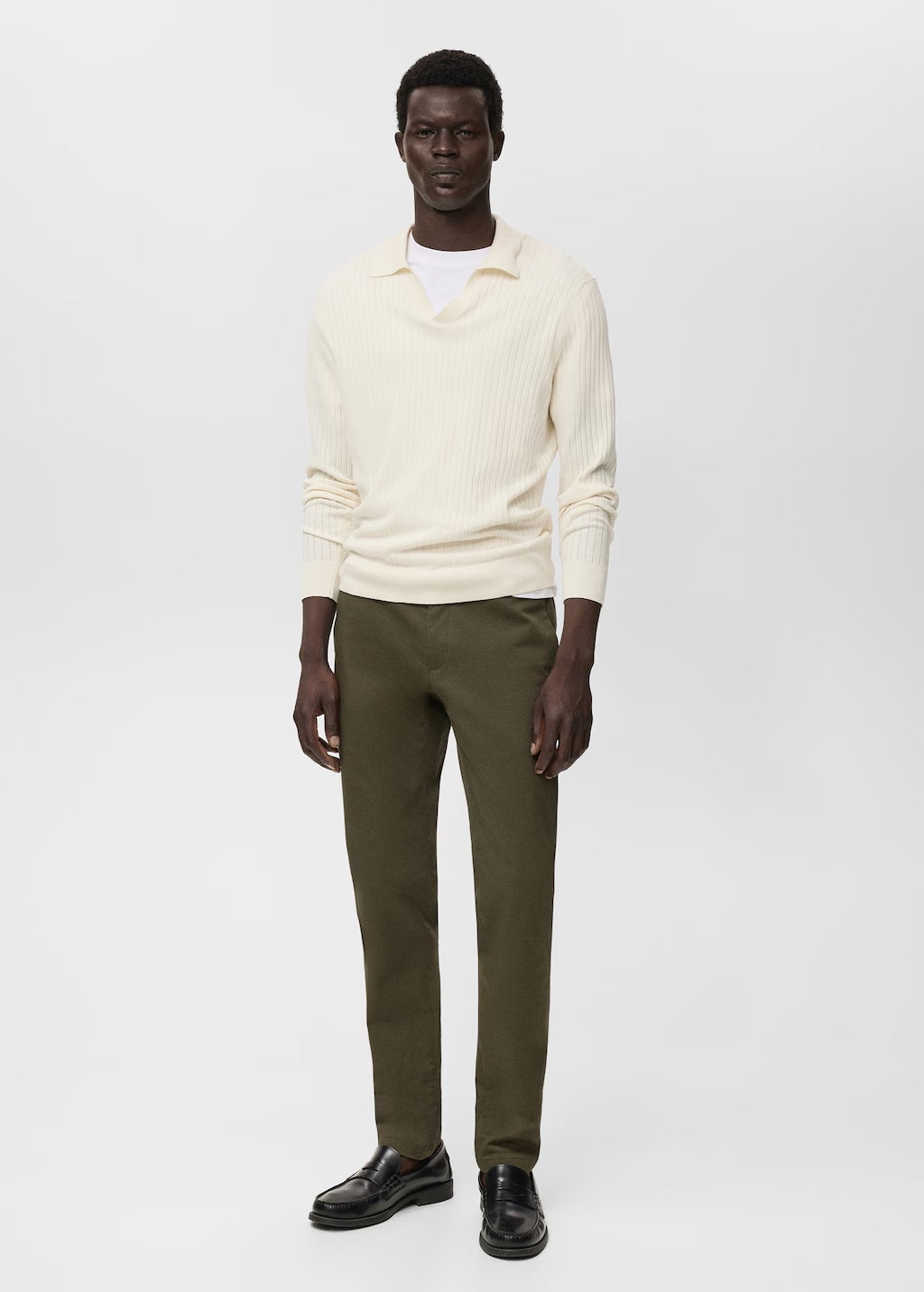 Mango trousers barna in Khaki - 99999999_01