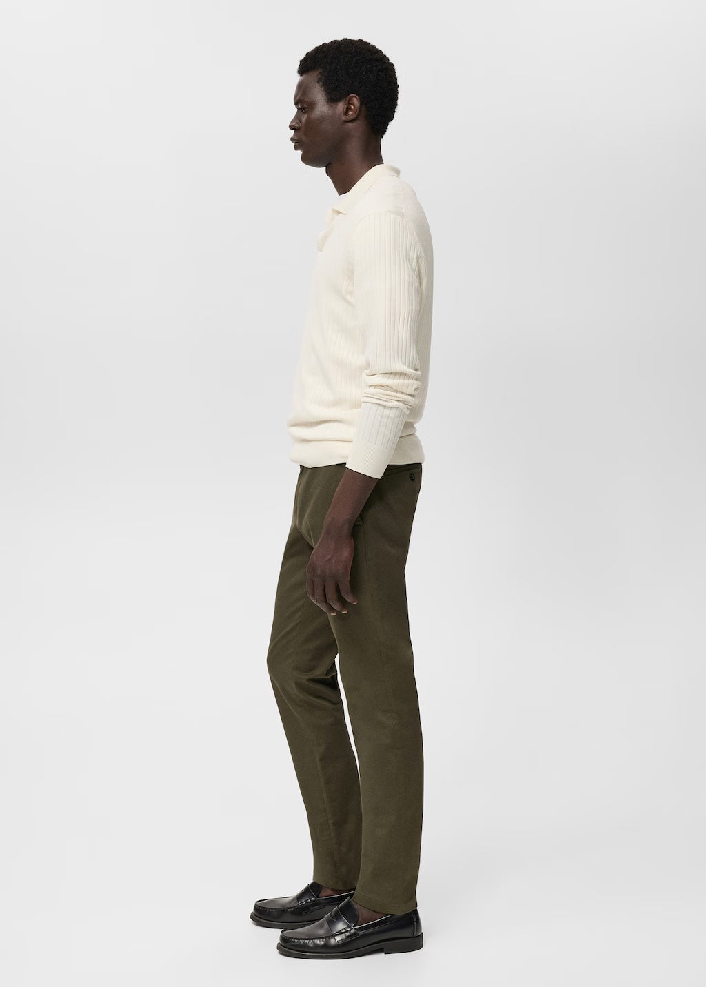 Mango trousers barna in Khaki - D6