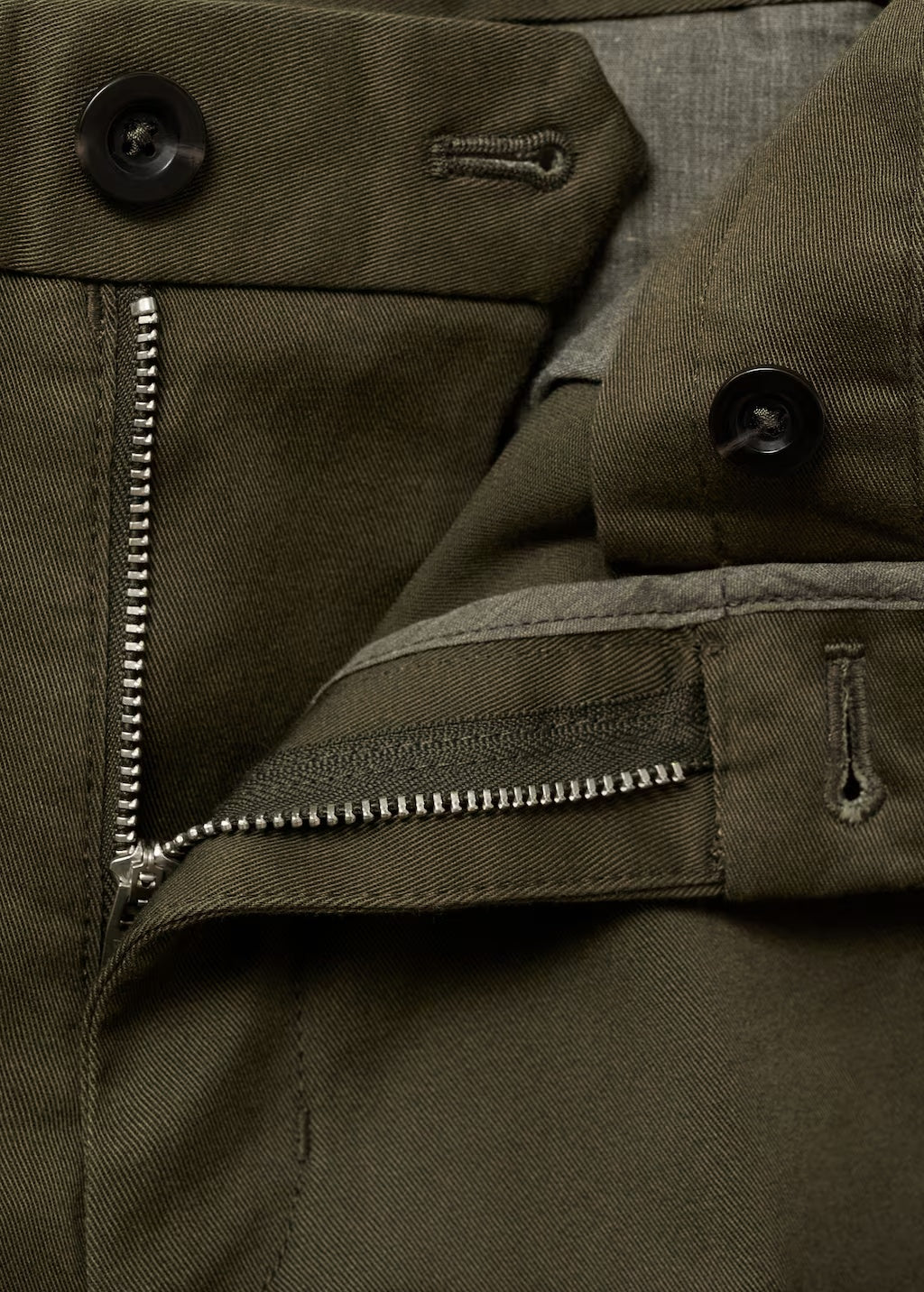 Mango trousers barna in Khaki - D8