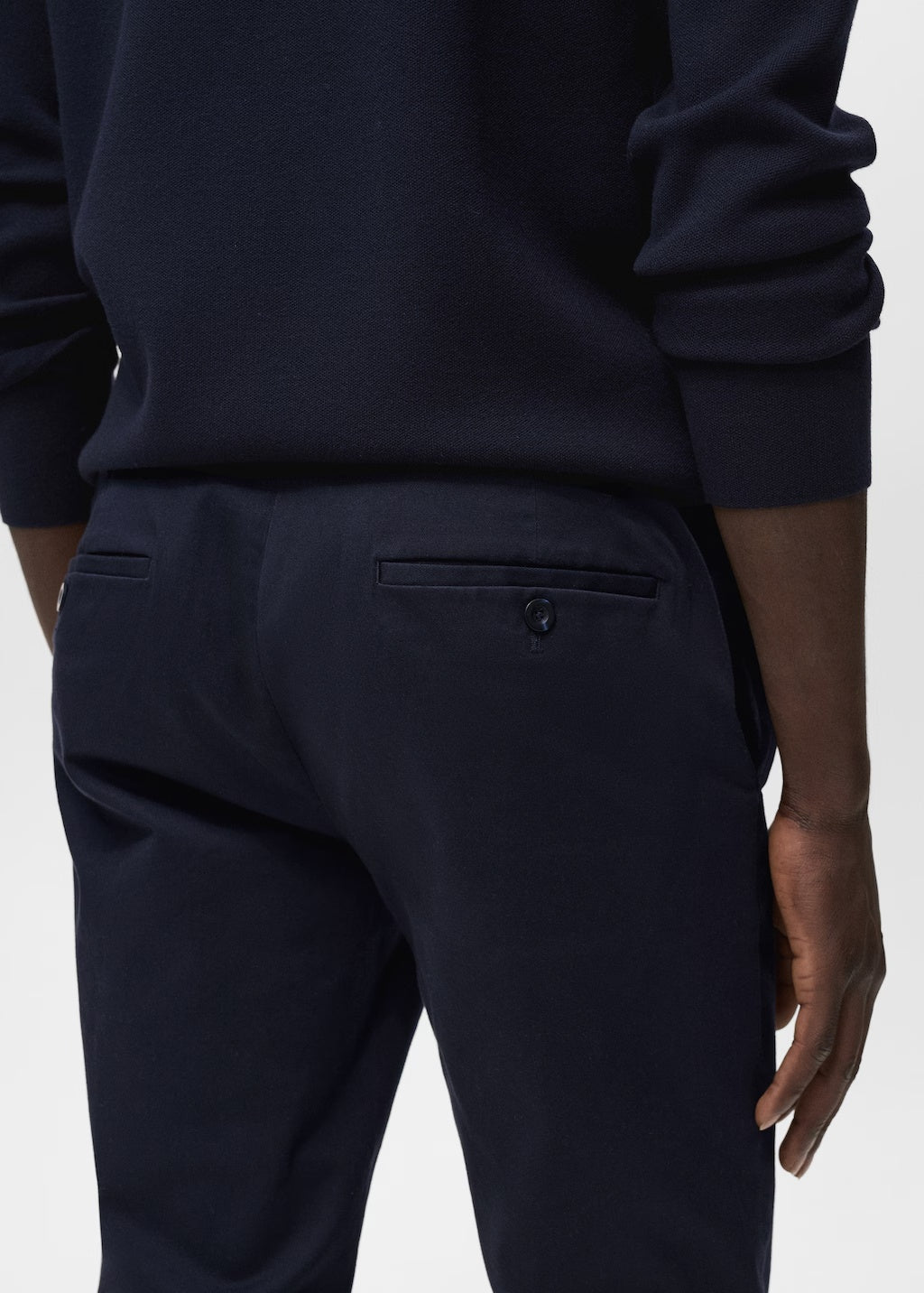 Mango trousers barna in Navy - D2