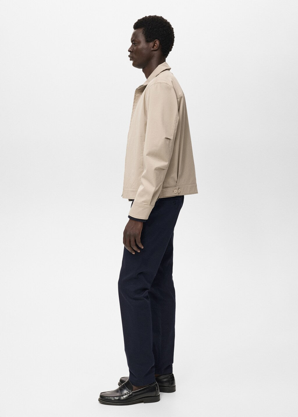 Mango trousers barna in Navy - D6