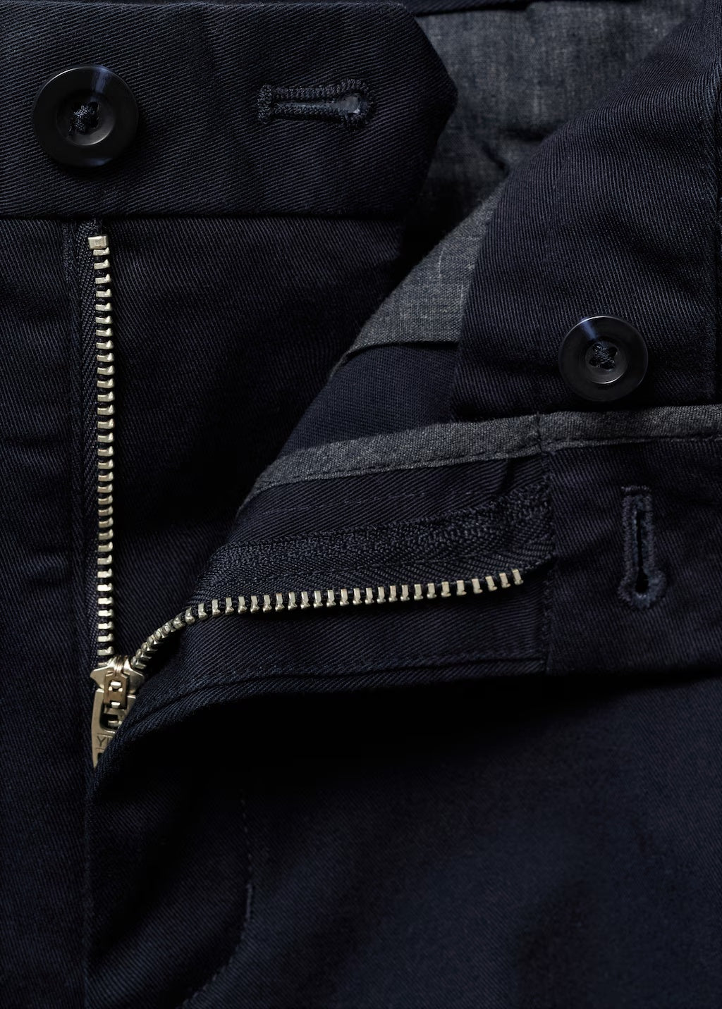 Mango trousers barna in Navy - D8