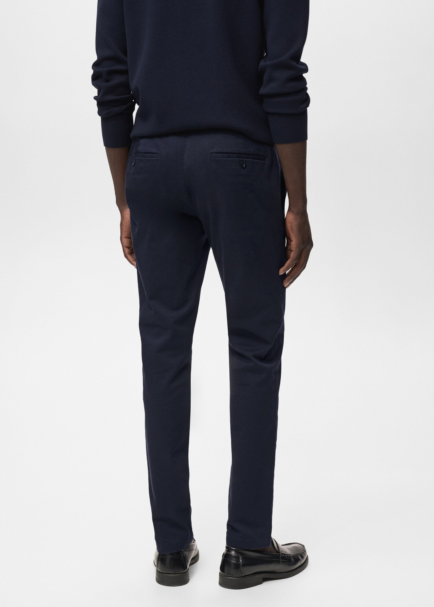 Mango trousers barna in Navy - R