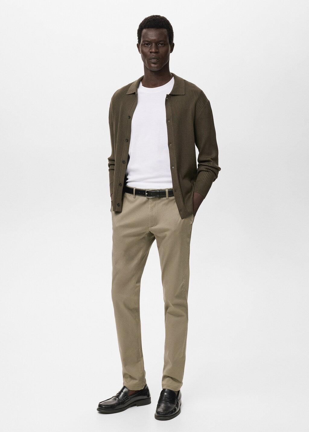 Mango trousers barna in Mink - 99999999_01