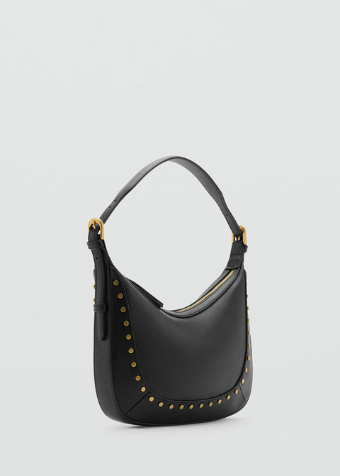Mango shoulder bag serrat in black