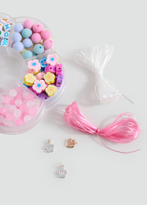 Mango necklace beadpart in pink