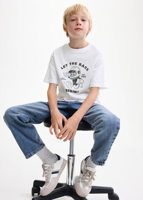 Mango t-shirt park2 in white