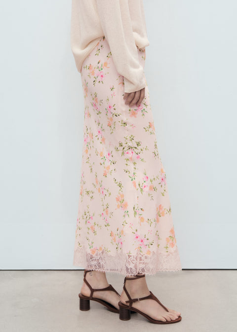 Mango skirt christy in pastel pink