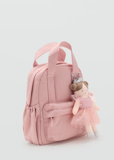 Mango backpack ballet in pale pink