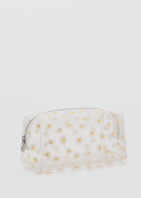 Mango cosmetic bag marga in white