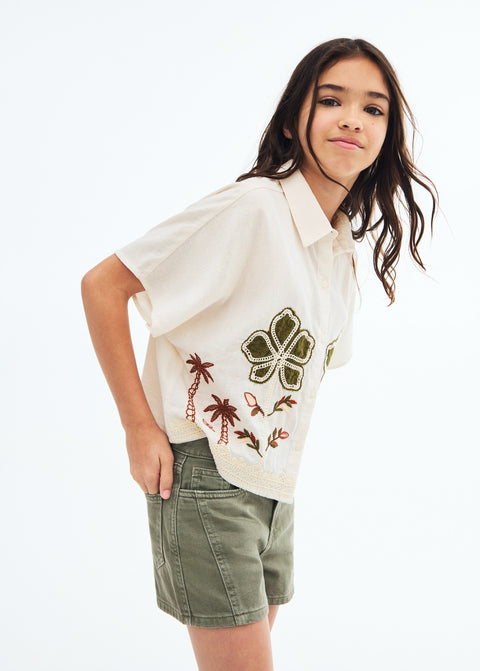 Mango shorts helena in khaki