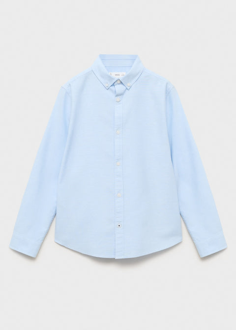 Mango shirt oxford in sky blue
