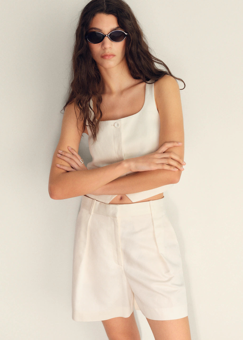 Mango vest max in White