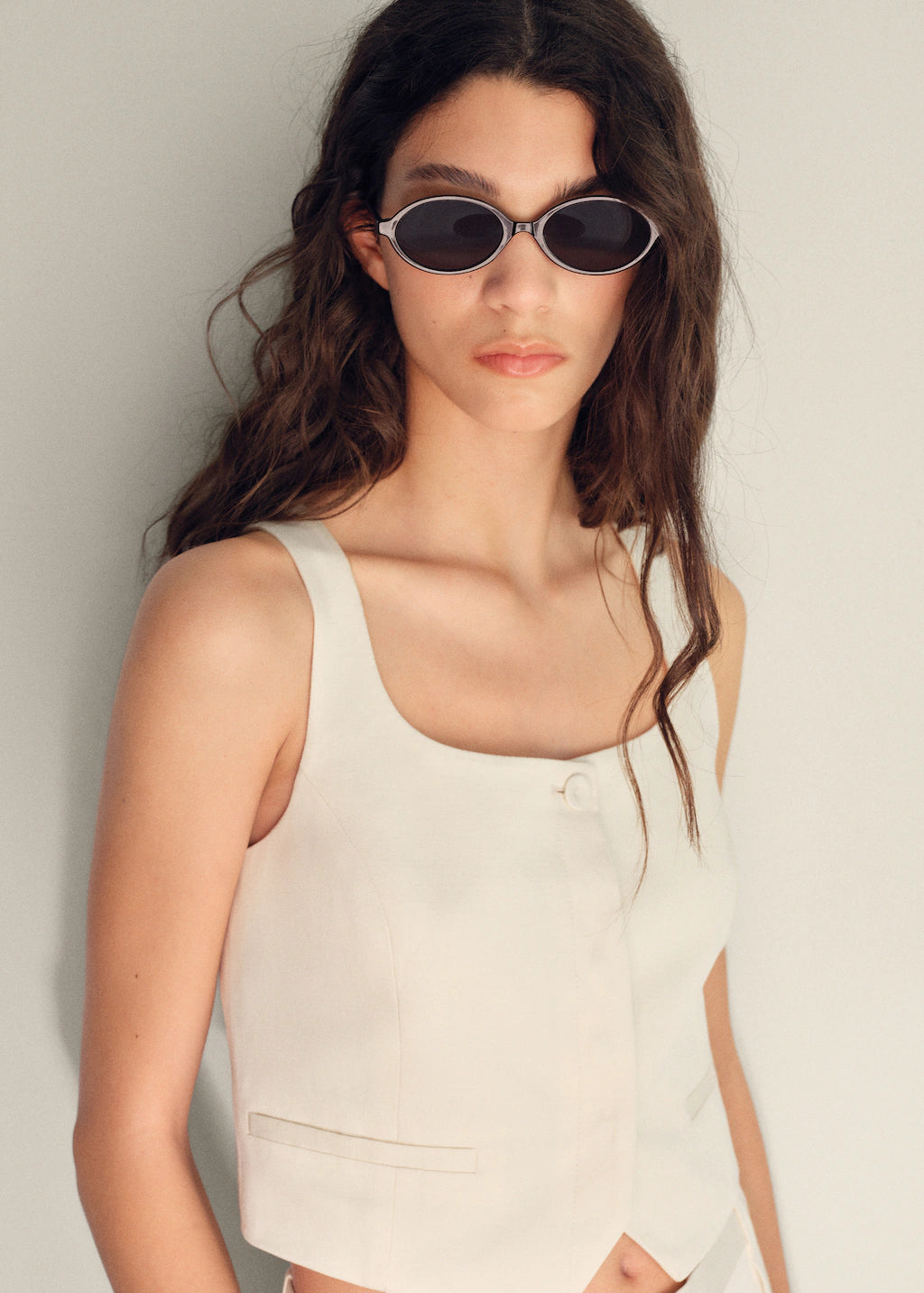 Mango vest max in White - D1