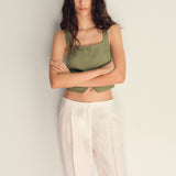 Mango vest max in Khaki - D6