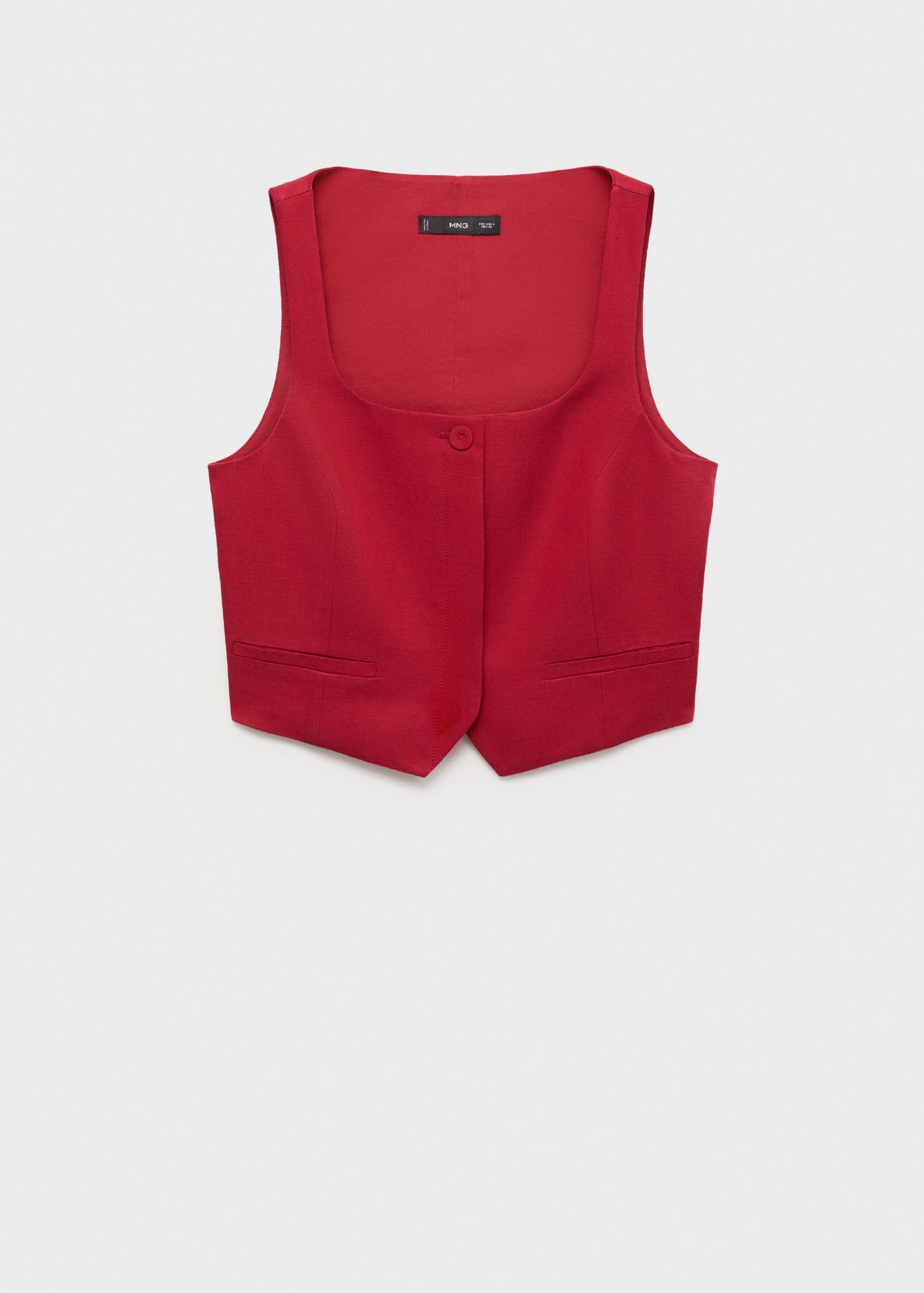Mango vest max in Garnet - B