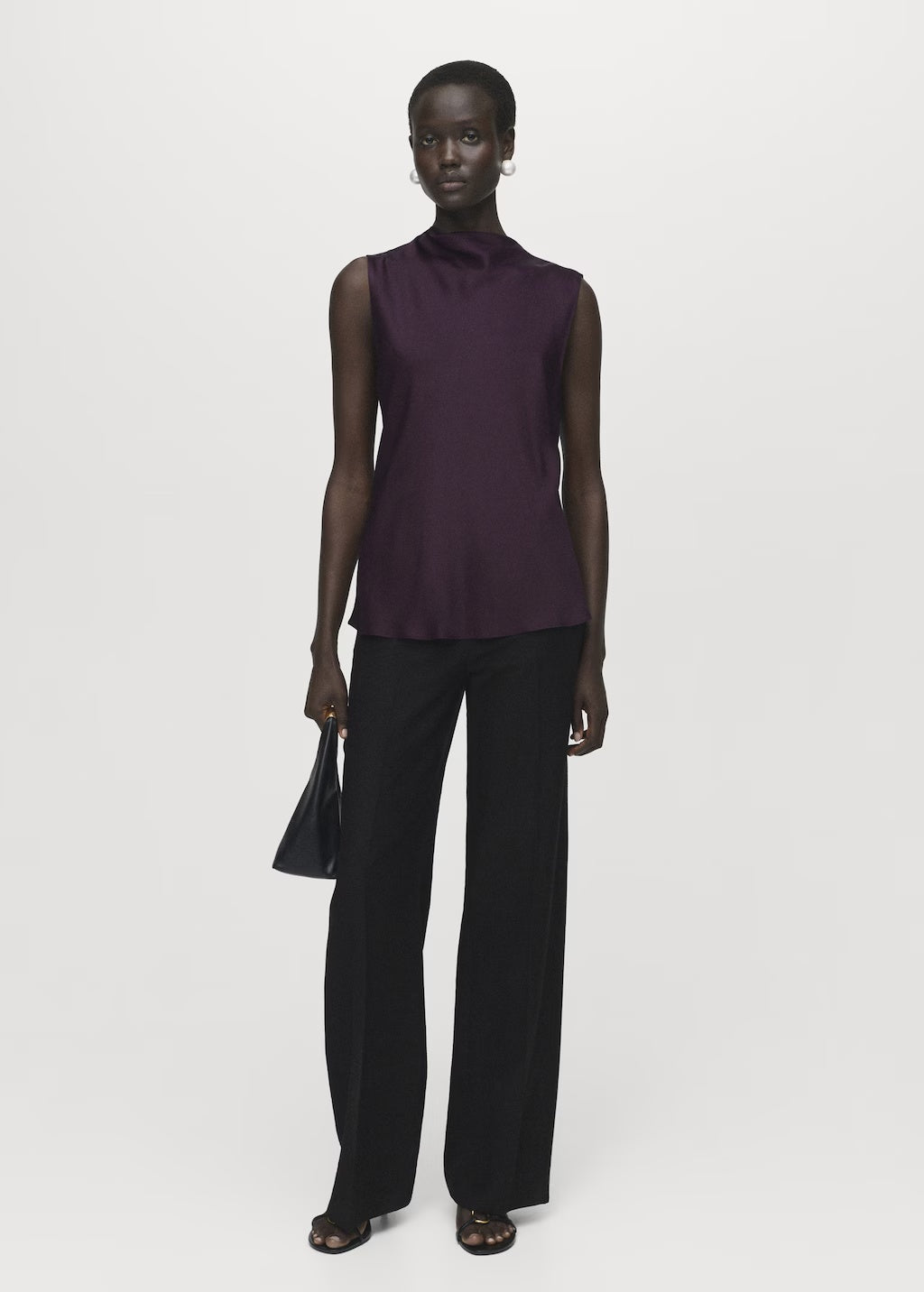 Mango blouse mart in Burgundy - 99999999_01