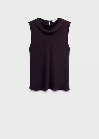 Mango blouse mart in Burgundy - B