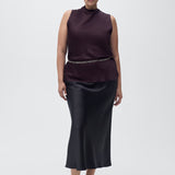 Mango blouse mart in Burgundy - D3