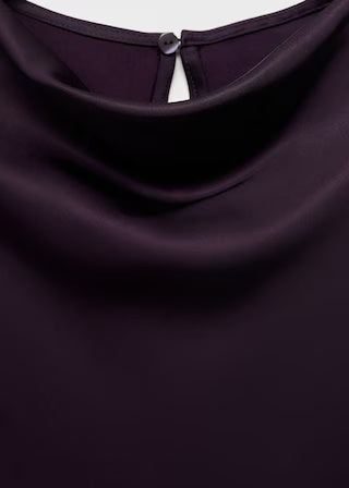 Mango blouse mart in Burgundy - D8