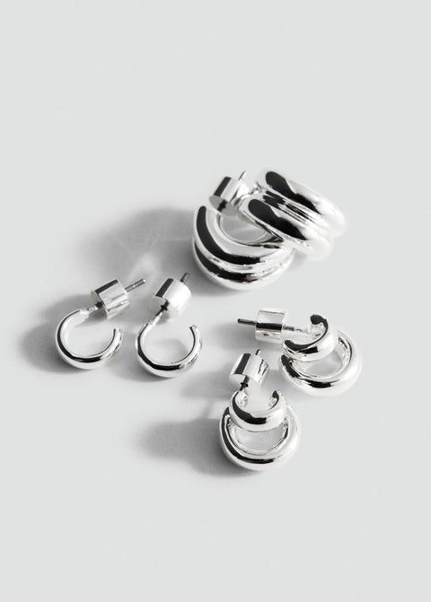 Mango earrings tana in silver