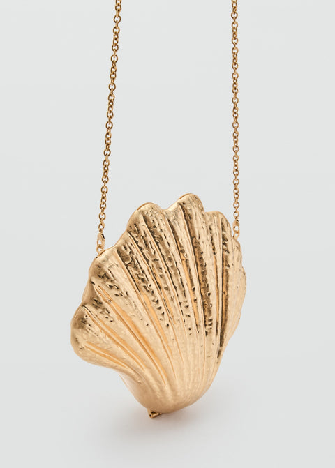 Mango handbag shell in gold