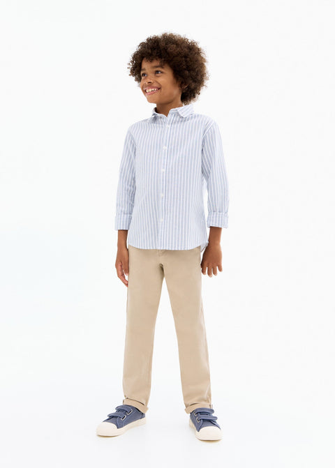 Mango trousers piccolo in sand
