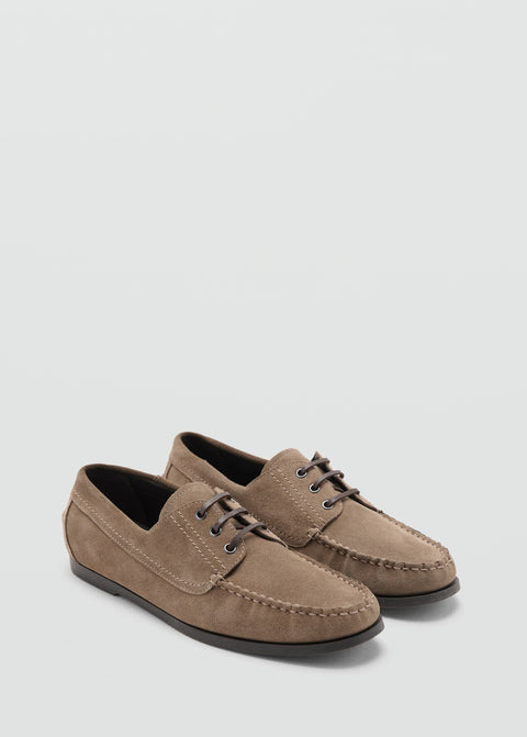 Mango shoes nautico in taupe