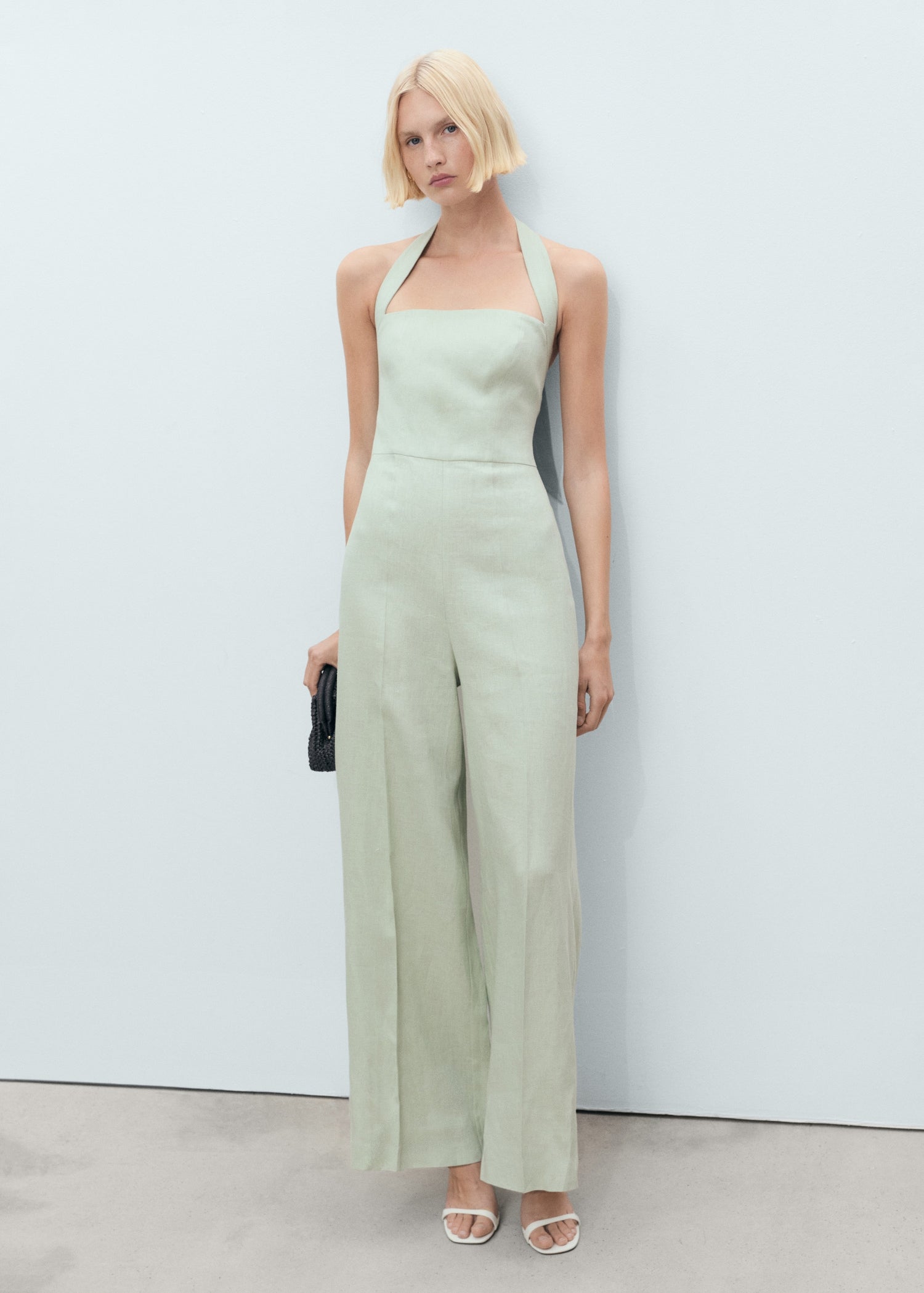Mango jumpsuit jumy in Pastel Green - 99999999_01
