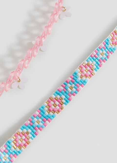 Mango necklace callep in coral