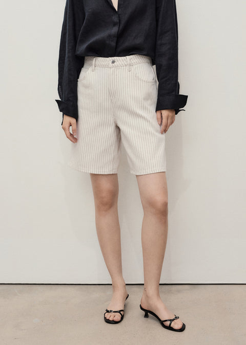 Mango bermudas camilla in off white