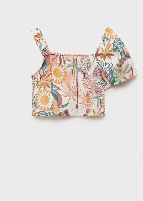 Mango blouse cabana in pink