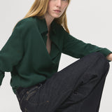 Mango shirt lima in Green