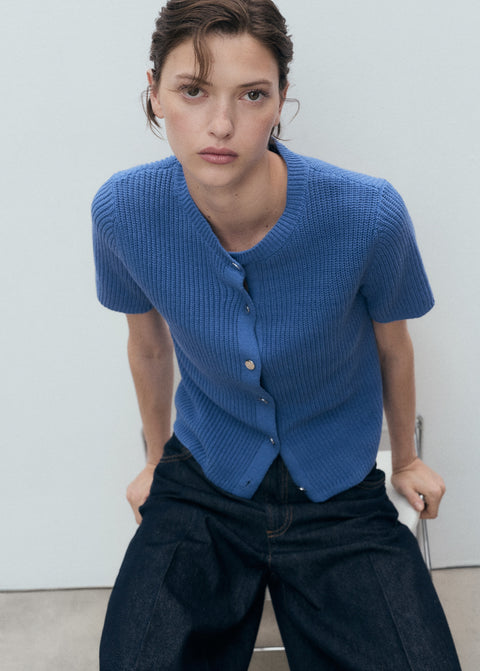 Mango cardigan toti in electric blue