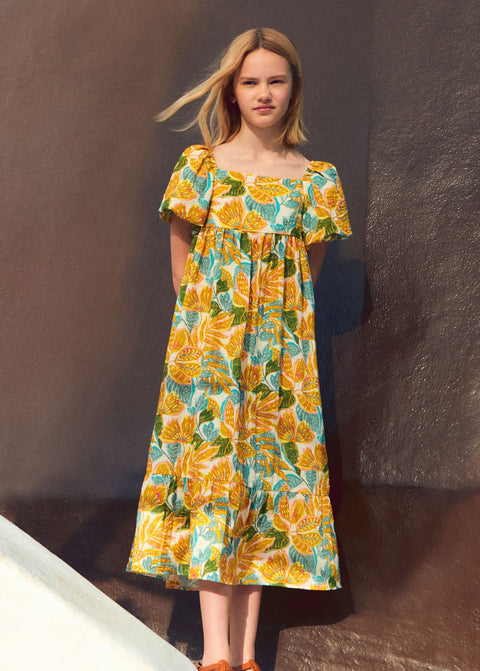 Mango dress ipanema in mustard