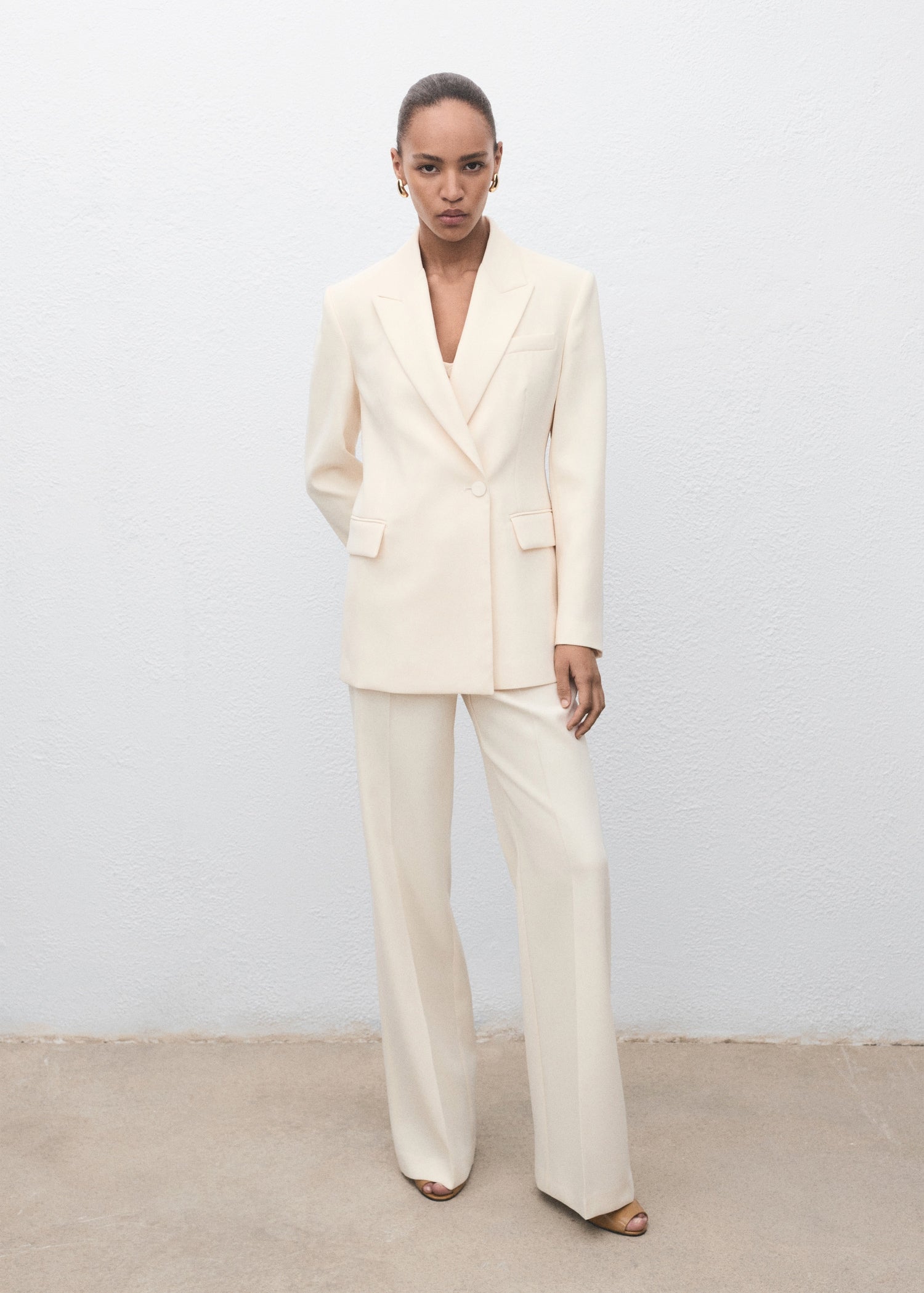 Mango blazer iguana in Vanilla - 99999999_01