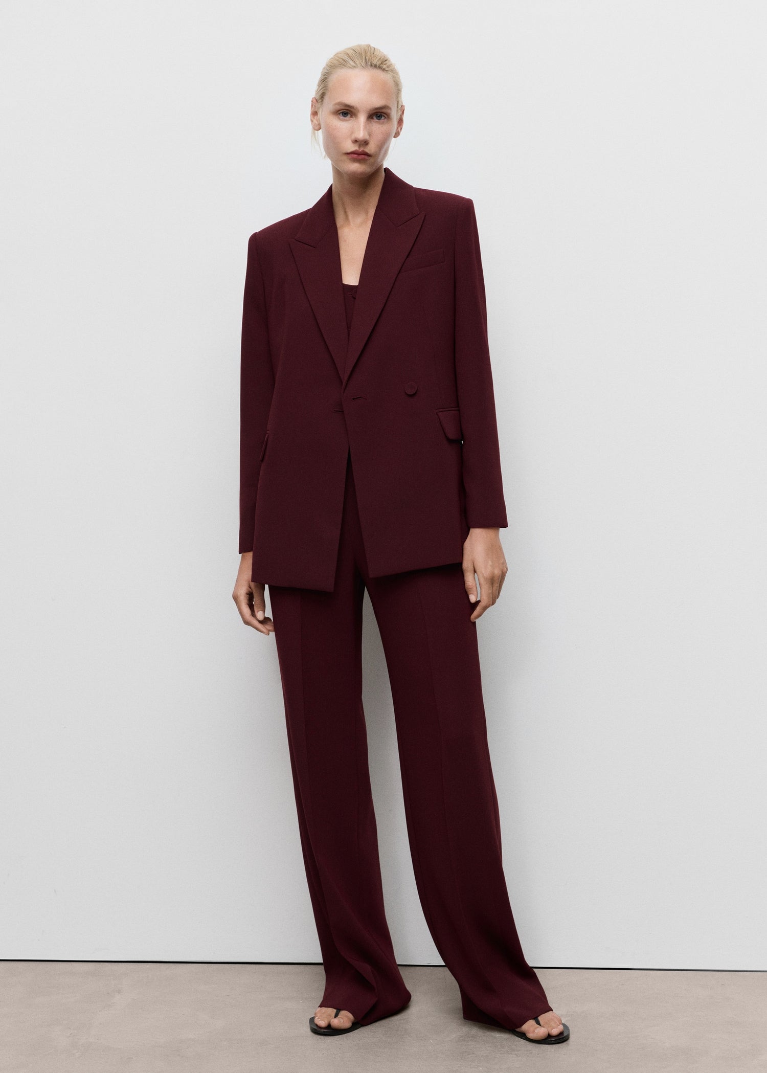 Mango blazer iguana in Garnet - 99999999_01