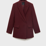 Mango blazer iguana in Garnet - B
