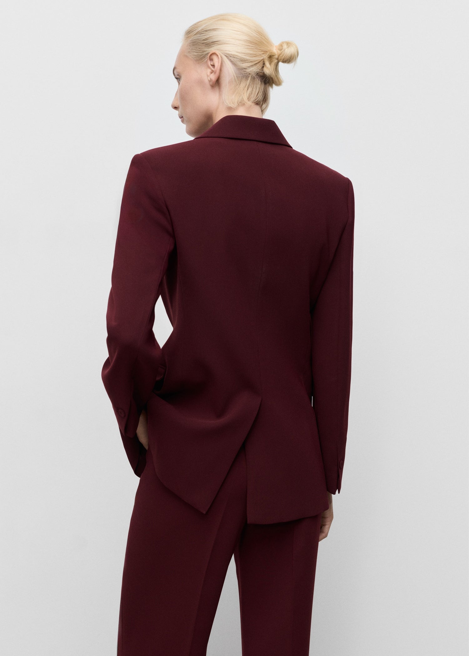 Mango blazer iguana in Garnet - R
