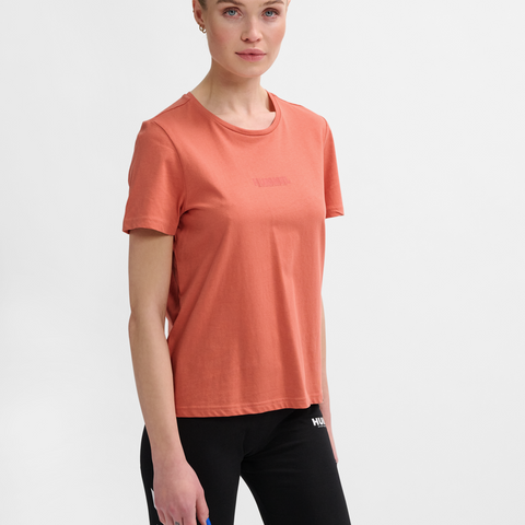 Hummel hmlLEGACY woman t shirt in apricot brandy
